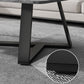 Tavolino da caffè con gambe incrociate Tavolino rettangolare minimalista in legno massello