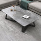 Cross Table Base Design Rectangular Faux Wood Table Ornate Style Coffee Table 47"L x 24"W x 18"H Gray Clearhalo 'Coffee & Accent Tables' 'Coffee Tables' 'coffee_tables' 'furn' 'furn_coffee_tables' 'Furniture' 'Living Room Furniture' 5802975