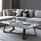 Cross Table Base Design Rectangular Faux Wood Table Ornate Style Coffee Table Clearhalo 'Coffee & Accent Tables' 'Coffee Tables' 'coffee_tables' 'furn' 'furn_coffee_tables' 'Furniture' 'Living Room Furniture' 5802978