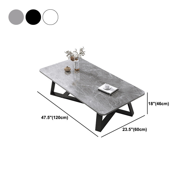 Cross Table Base Design Rectangular Faux Wood Table Ornate Style Coffee Table Clearhalo 'Coffee & Accent Tables' 'Coffee Tables' 'coffee_tables' 'furn' 'furn_coffee_tables' 'Furniture' 'Living Room Furniture' 5802981