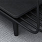 17.7" H Glam Rectangle Slate Coffee Table Iron 4 Legs Cocktail Table with Shelf Clearhalo 'Coffee & Accent Tables' 'Coffee Tables' 'coffee_tables' 'furn' 'furn_coffee_tables' 'Furniture' 'Living Room Furniture' 5803006