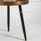 3/4 Legs Base Design Round Metal/wood Table Modern Style Coffee Table
