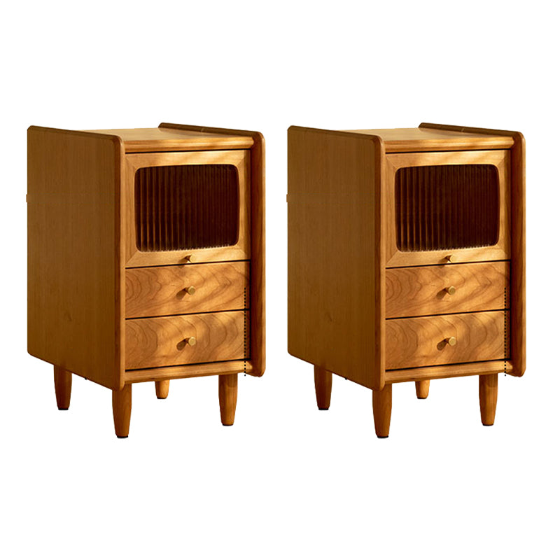 Mesa de madera mediana cajones contemporáneos gabinete de cama