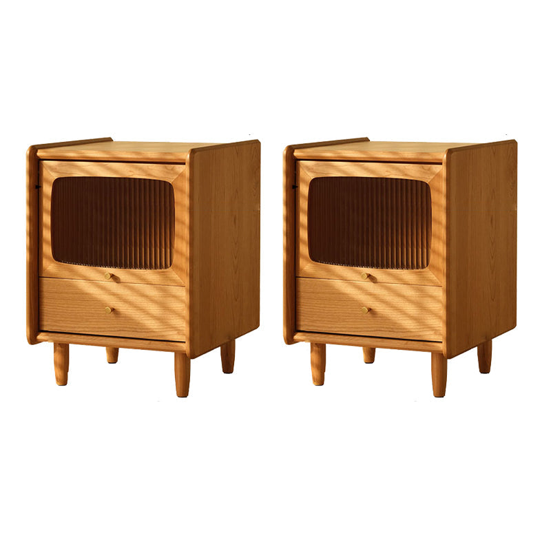 Mesa de madera mediana cajones contemporáneos gabinete de cama