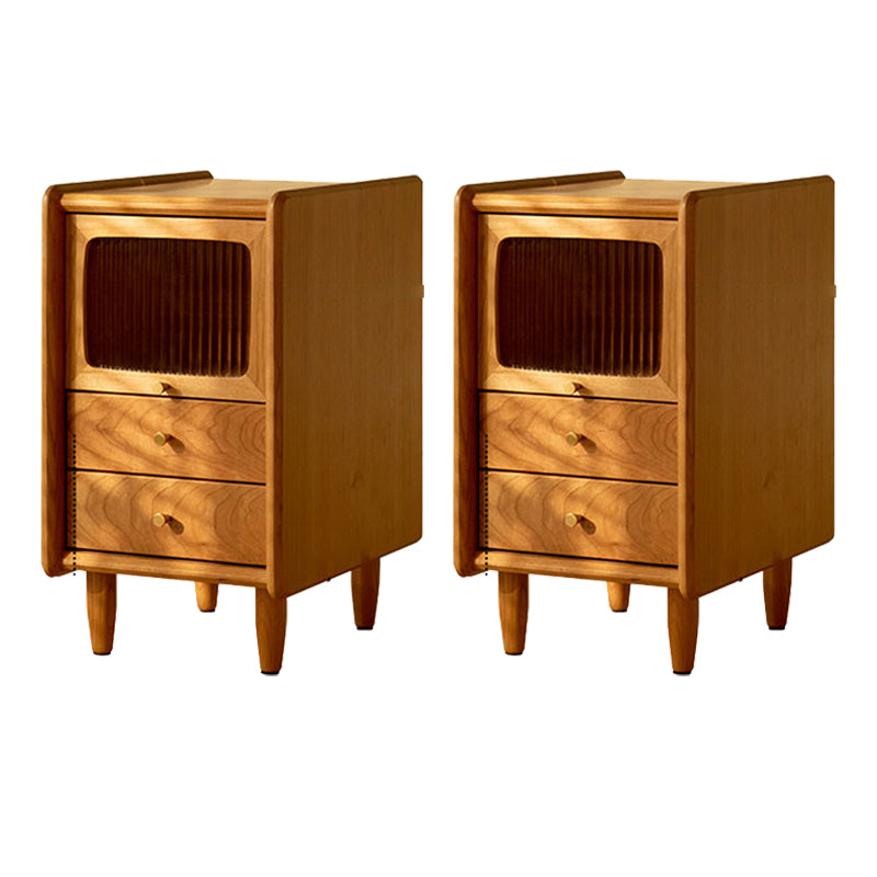 Mesa de madera mediana cajones contemporáneos gabinete de cama