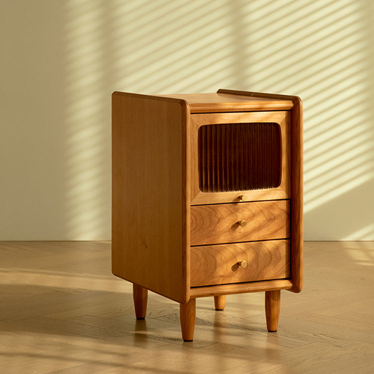 Mesa de madera mediana cajones contemporáneos gabinete de cama