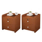 Modern Nightstand Wooden Night Table with Drawers for Bedroom