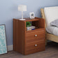 Mesa nocturna de madera de mesita de noche moderna con cajones para dormitorio