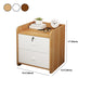 Mesa nocturna de madera de mesita de noche moderna con cajones para dormitorio