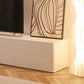 Nordischer weißer TV-Schrank, modernes, einfaches Wohnzimmer, minimalistischer Boden-TV-Schrank