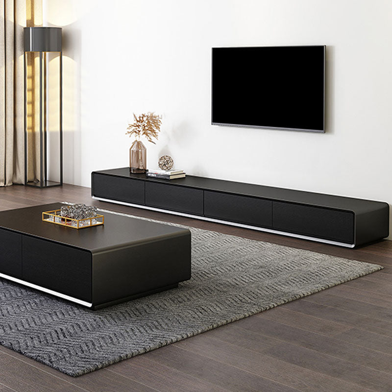 Nordic TV Cabinet Furniture Modern Simple Black Floor TV Cabinet Clearhalo 'furn' 'furn_tv_stands_entertainment_centers' 'Furniture' 'Living Room Furniture' 'TV Stands & Entertainment Centers' 'TV Stands & Media Storage Furniture' 'tv_stands_entertainment_centers' 5803199
