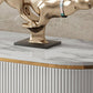Contemporary White TV Stand Console 4-Drawer Enclosed Storage TV Media Stand Clearhalo 'furn' 'furn_tv_stands_entertainment_centers' 'Furniture' 'Living Room Furniture' 'TV Stands & Entertainment Centers' 'TV Stands & Media Storage Furniture' 'tv_stands_entertainment_centers' 5803237