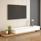 Contemporary Faux Wood TV Stand Console Enclosed Storage TV Stand Clearhalo 'furn' 'furn_tv_stands_entertainment_centers' 'Furniture' 'Living Room Furniture' 'TV Stands & Entertainment Centers' 'TV Stands & Media Storage Furniture' 'tv_stands_entertainment_centers' 5803269
