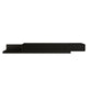 Contemporary Faux Wood TV Stand Console Enclosed Storage TV Stand 79"L x 16.5"W x 11"H Black Clearhalo 'furn' 'furn_tv_stands_entertainment_centers' 'Furniture' 'Living Room Furniture' 'TV Stands & Entertainment Centers' 'TV Stands & Media Storage Furniture' 'tv_stands_entertainment_centers' 5803288