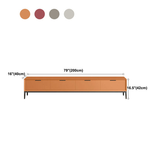 Console televisiva in legno TV STANDINAVIO con 4 cassetti morbidi