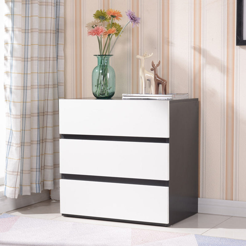 CHOSE DE BOIS DE 23,62 'contemporain, coffre d'accent rectangle avec tiroirs