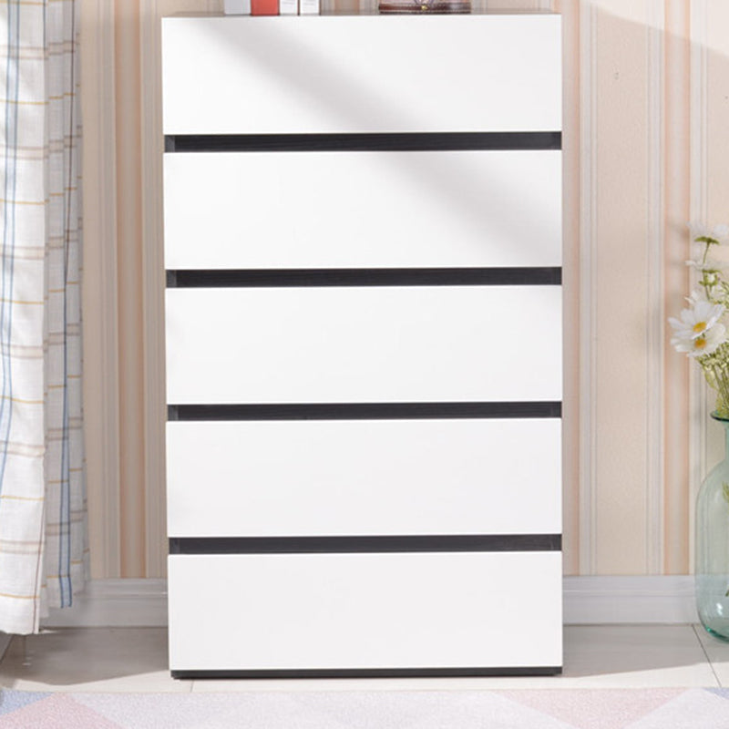 CHOSE DE BOIS DE 23,62 'contemporain, coffre d'accent rectangle avec tiroirs