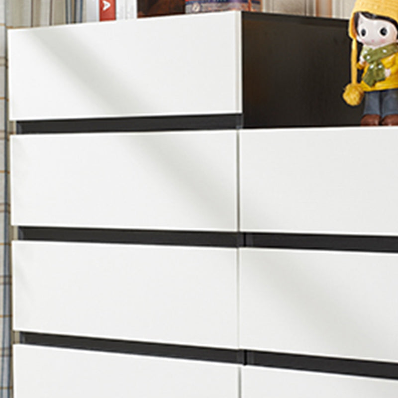 CHOSE DE BOIS DE 23,62 'contemporain, coffre d'accent rectangle avec tiroirs