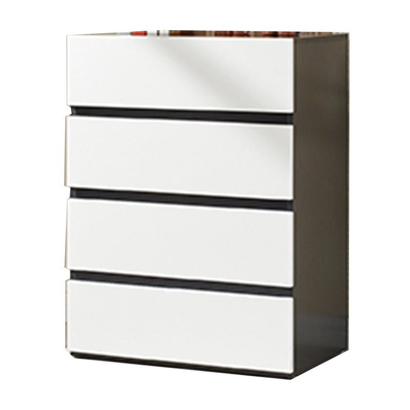 CHOSE DE BOIS DE 23,62 'contemporain, coffre d'accent rectangle avec tiroirs