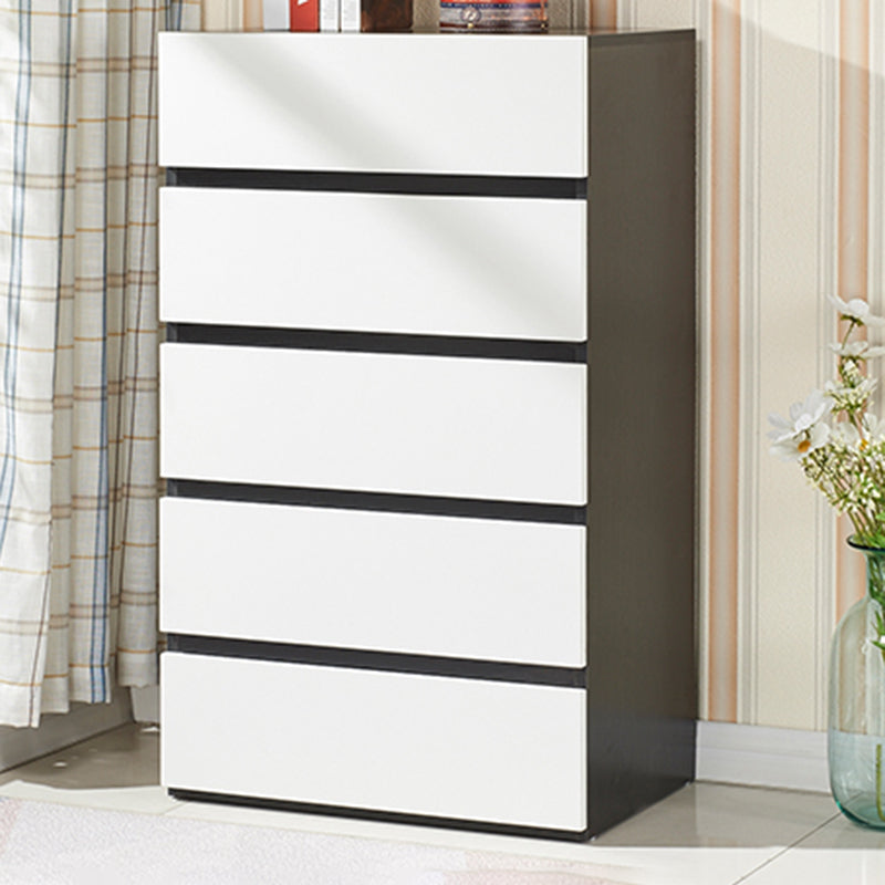 CHOSE DE BOIS DE 23,62 'contemporain, coffre d'accent rectangle avec tiroirs