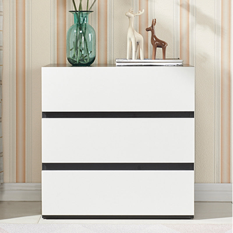 CHOSE DE BOIS DE 23,62 'contemporain, coffre d'accent rectangle avec tiroirs