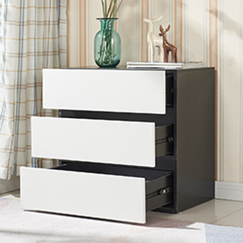 CHOSE DE BOIS DE 23,62 'contemporain, coffre d'accent rectangle avec tiroirs