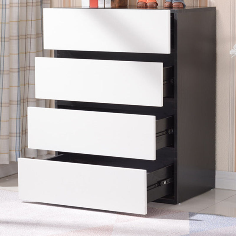 CHOSE DE BOIS DE 23,62 'contemporain, coffre d'accent rectangle avec tiroirs