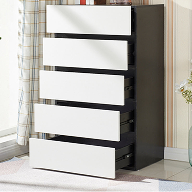 CHOSE DE BOIS DE 23,62 'contemporain, coffre d'accent rectangle avec tiroirs