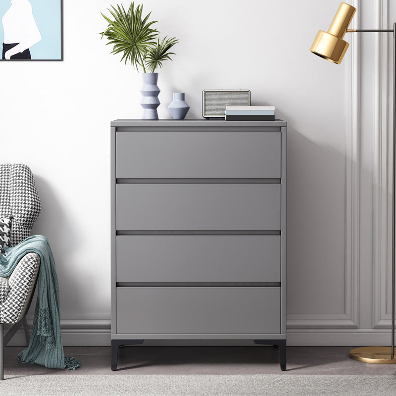 Contemporary Rectangle Accent Chest, Wooden Chest in Grey with Drawers 24"L x 16"W x 40"H Clearhalo 'Cabinets & Chests' 'cabinets_chests' 'furn' 'furn_cabinets_chests' 'Furniture' 'Living Room Furniture' 5803447