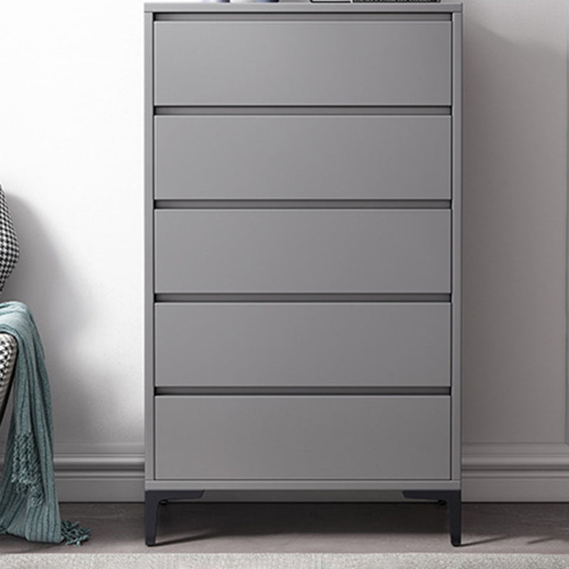 Contemporary Rectangle Accent Chest, Wooden Chest in Grey with Drawers 24"L x 16"W x 48"H Clearhalo 'Cabinets & Chests' 'cabinets_chests' 'furn' 'furn_cabinets_chests' 'Furniture' 'Living Room Furniture' 5803449