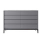Contemporary Rectangle Accent Chest, Wooden Chest in Grey with Drawers Clearhalo 'Cabinets & Chests' 'cabinets_chests' 'furn' 'furn_cabinets_chests' 'Furniture' 'Living Room Furniture' 5803450