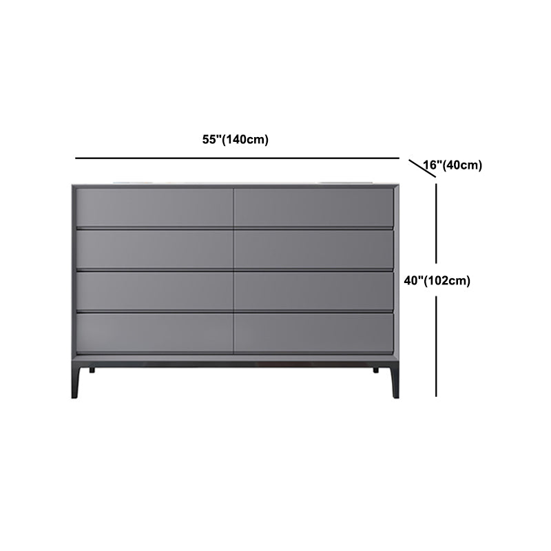 Contemporary Rectangle Accent Chest, Wooden Chest in Grey with Drawers Clearhalo 'Cabinets & Chests' 'cabinets_chests' 'furn' 'furn_cabinets_chests' 'Furniture' 'Living Room Furniture' 5803461
