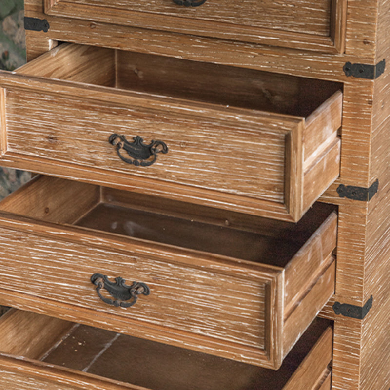 Moderne moderne houten rechthoek IJzeren benen Accent Cabinet met lade