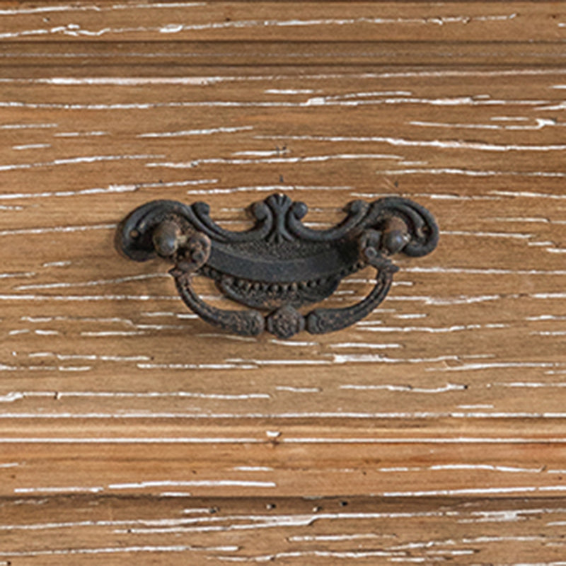 Moderne moderne houten rechthoek IJzeren benen Accent Cabinet met lade