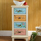33" Tall 4 - Drawer Accent Chest, Wooden Rectangle Side Cabinet