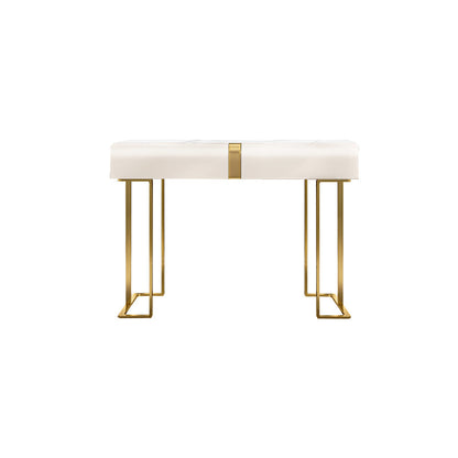 Glam Slate Top make -up ijdelheid bureau met lade, beige kleedtafel