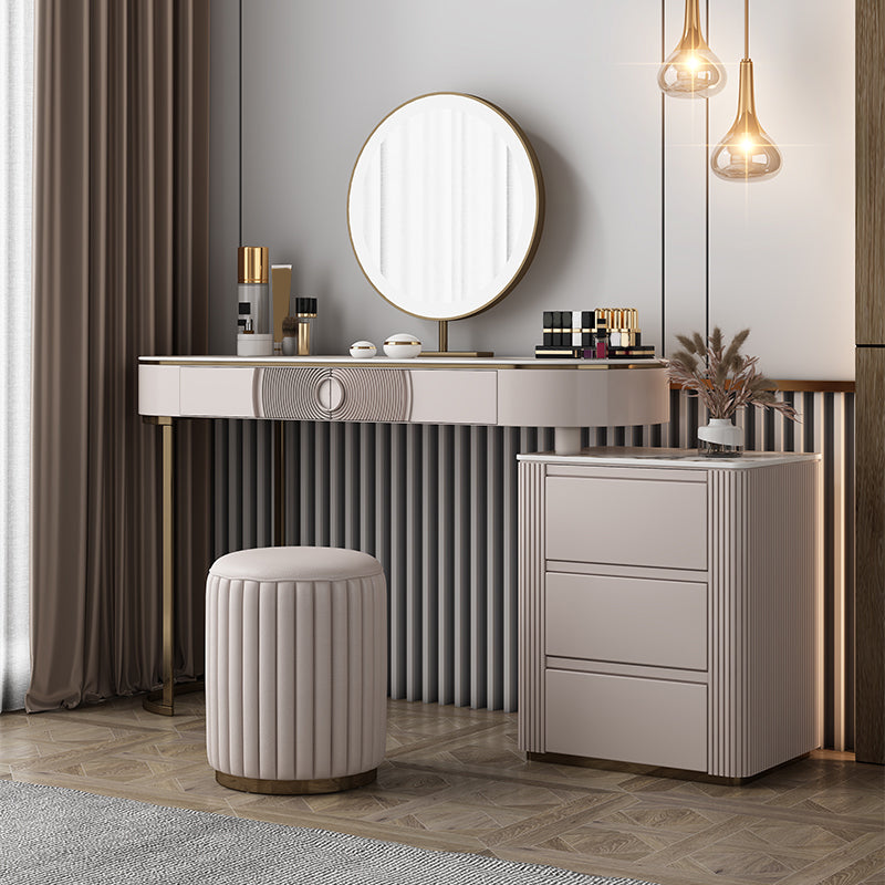 Glam Slate Top Make-up Vanity Set 5-Drawers Eitelkeitsverkederstisch