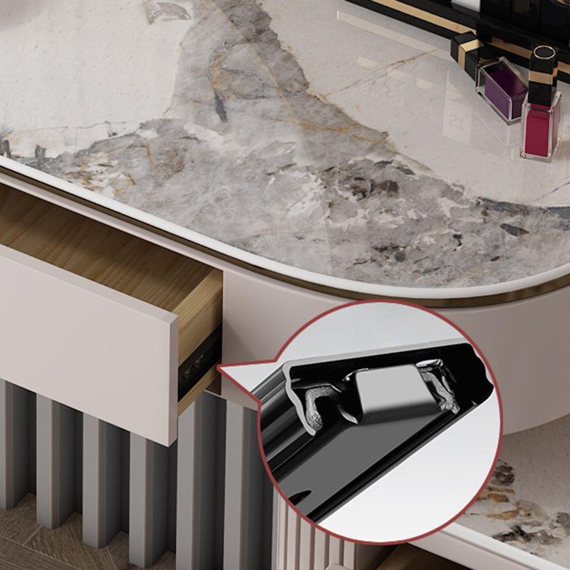 Glam Slate Top Make-up Vanity Set 5-Drawers Eitelkeitsverkederstisch