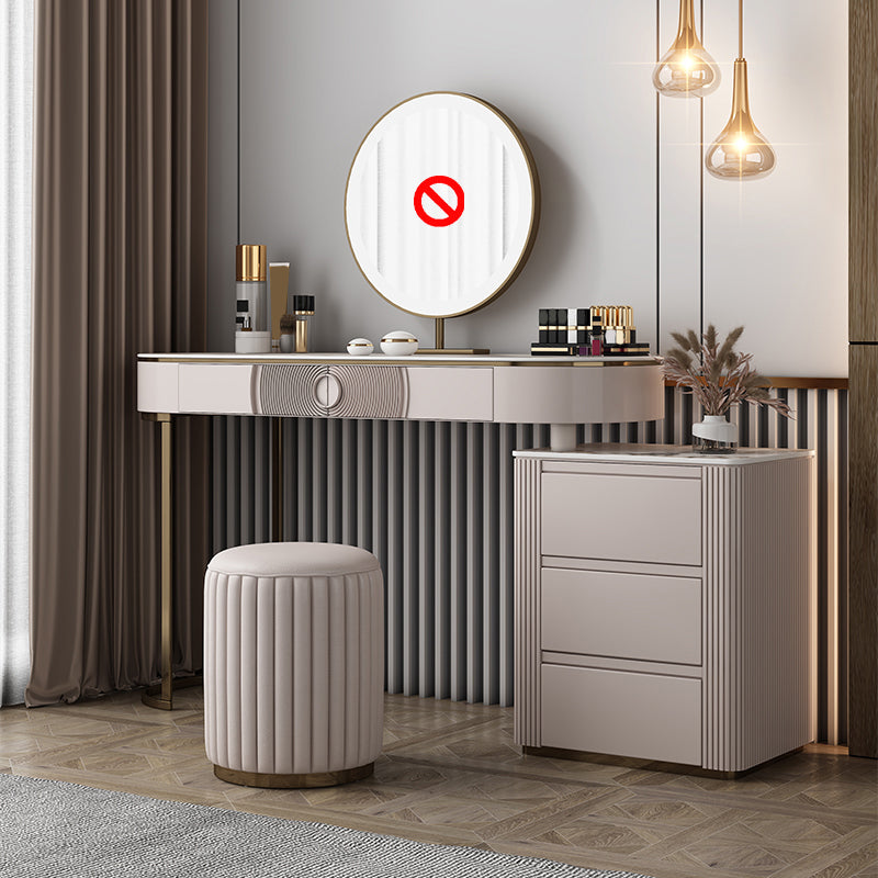 Glam Slate Top Make-up Vanity Set 5-Drawers Eitelkeitsverkederstisch