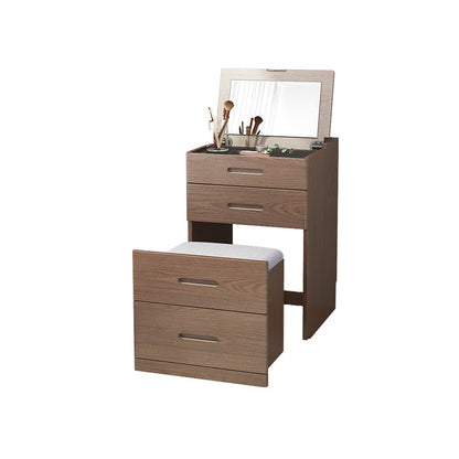 Solid Wood Makeup Vanity Desk Scandinavian Vanity Makeup Dressing Table Set