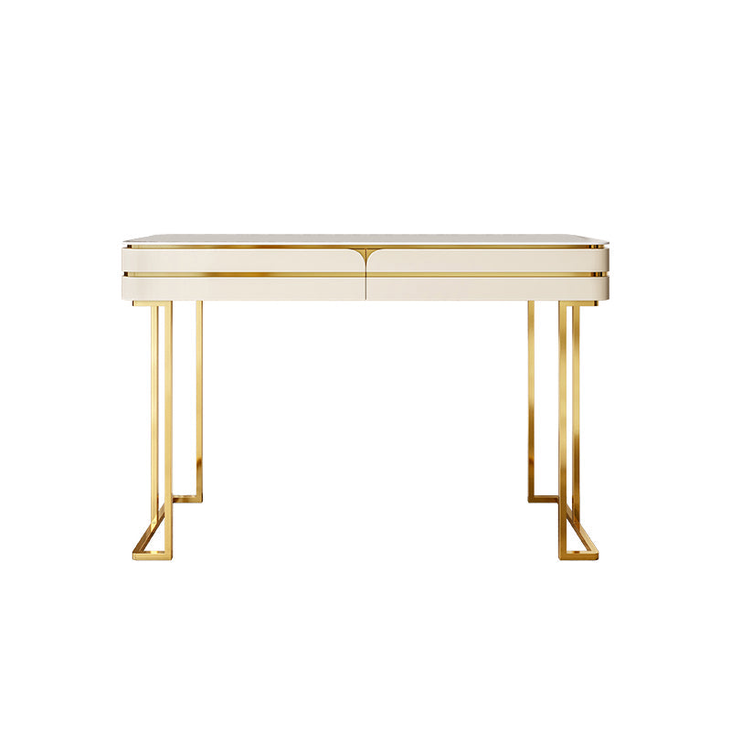 Glama-Waschtisch-Tisch-Set-Schiefer-Top-Make-up-Eitelkeit mit Schubladen