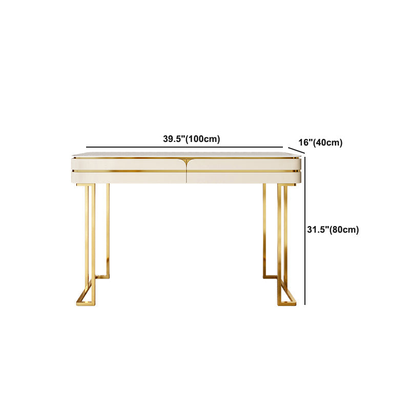 Glama-Waschtisch-Tisch-Set-Schiefer-Top-Make-up-Eitelkeit mit Schubladen