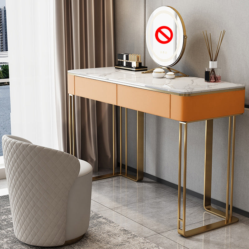 Glam 29.5 "Alto Catinero de tocador de maquillaje Madera de madera de 2 cajas