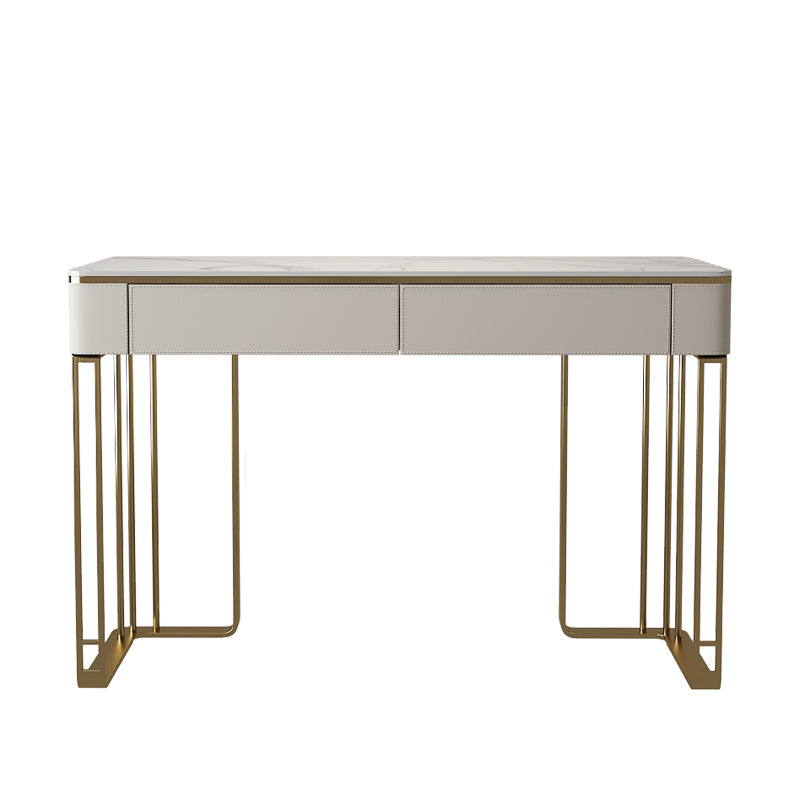 Glam 29.5 "Alto Catinero de tocador de maquillaje Madera de madera de 2 cajas