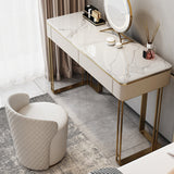 Glam 29.5 "Alto Catinero de tocador de maquillaje Madera de madera de 2 cajas