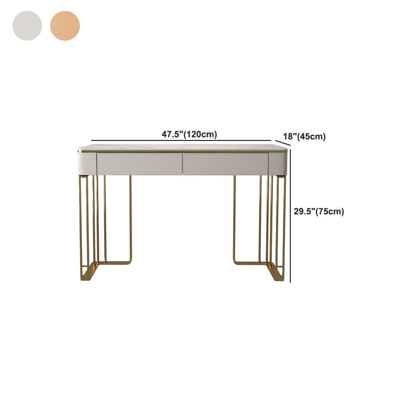 Glam 29.5 "Alto Catinero de tocador de maquillaje Madera de madera de 2 cajas