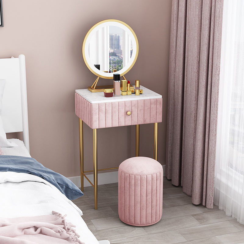 29,5 "hoher Glam Make -up Eitelkeitschreibtisch 1 Schubladen Schminktisch für Schlafzimmer
