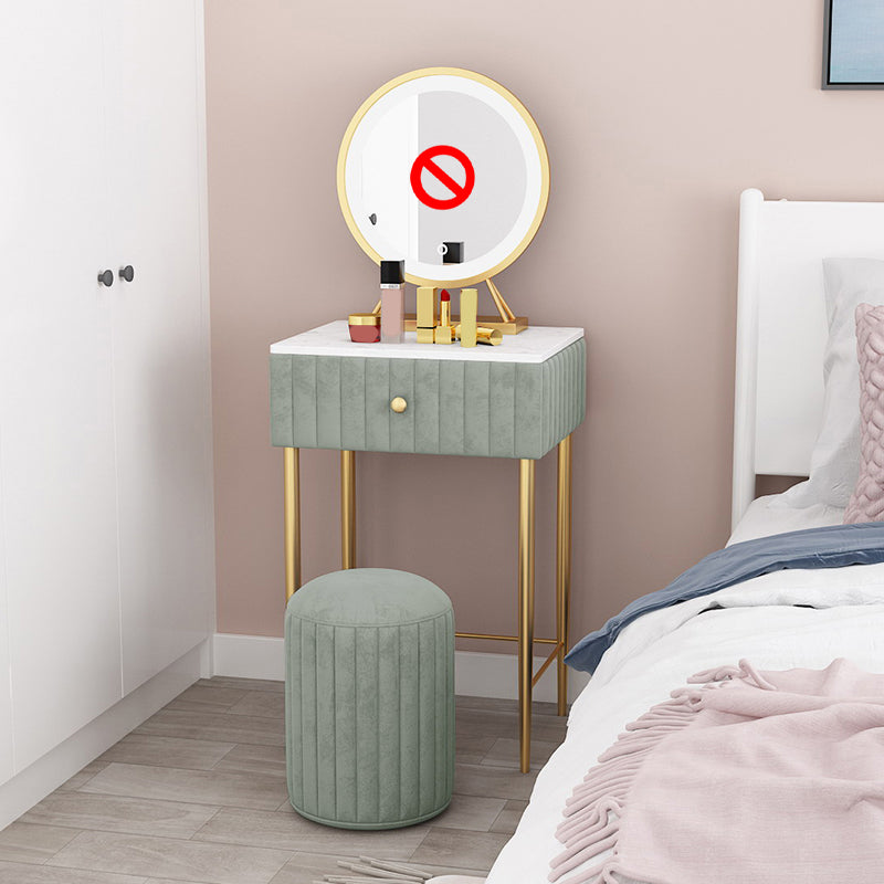 29,5 "hoher Glam Make -up Eitelkeitschreibtisch 1 Schubladen Schminktisch für Schlafzimmer