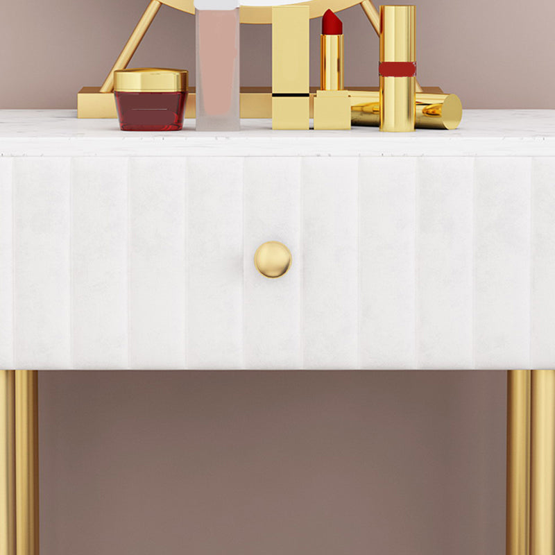 29,5 "hoher Glam Make -up Eitelkeitschreibtisch 1 Schubladen Schminktisch für Schlafzimmer