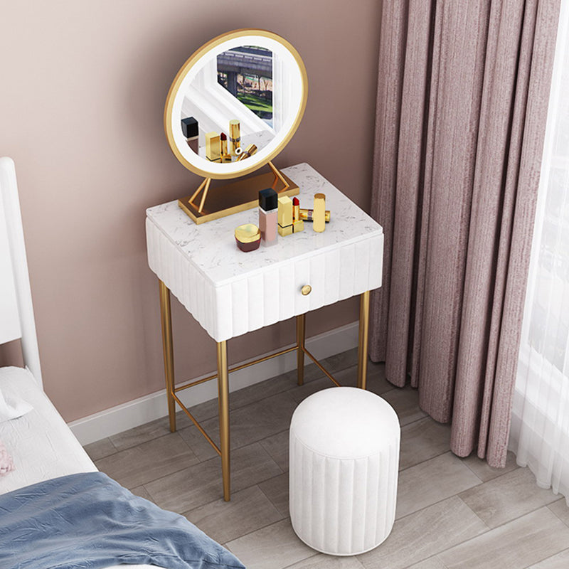 29,5 "hoher Glam Make -up Eitelkeitschreibtisch 1 Schubladen Schminktisch für Schlafzimmer